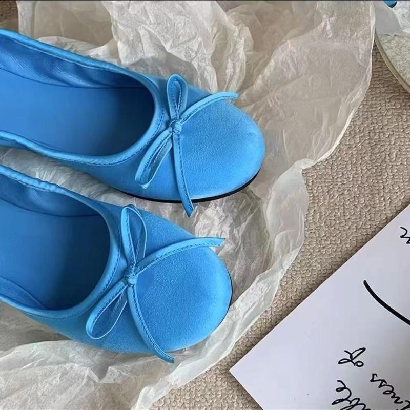 Ballet Flats Shoes Woman's Sandals Bow Loafers Shoes Women Summer 2025 New Elegant Fashion Sneakers Casual Sandalias De Mujer