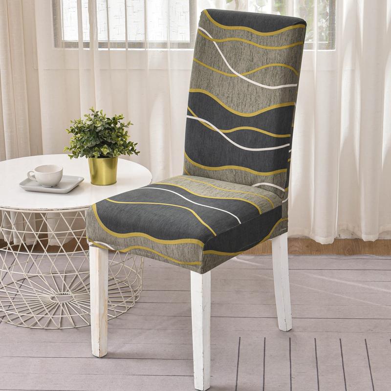 New Colors Chair Covers Floral Modern Slipcover For Dinning Room Wedding Stretch Elastic Furniture Protector