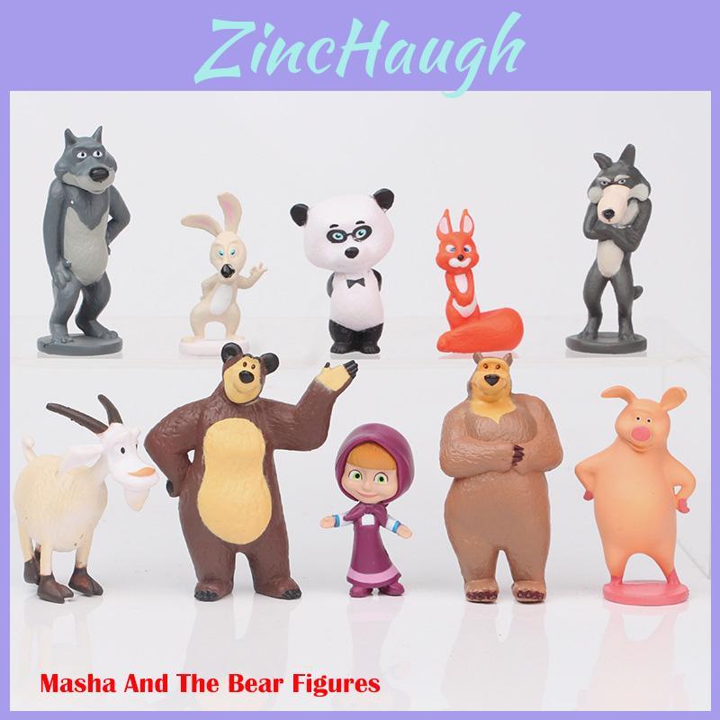 Charming Masha And The Bear Figures For Kids And Collectors Ideal For Party Decorations