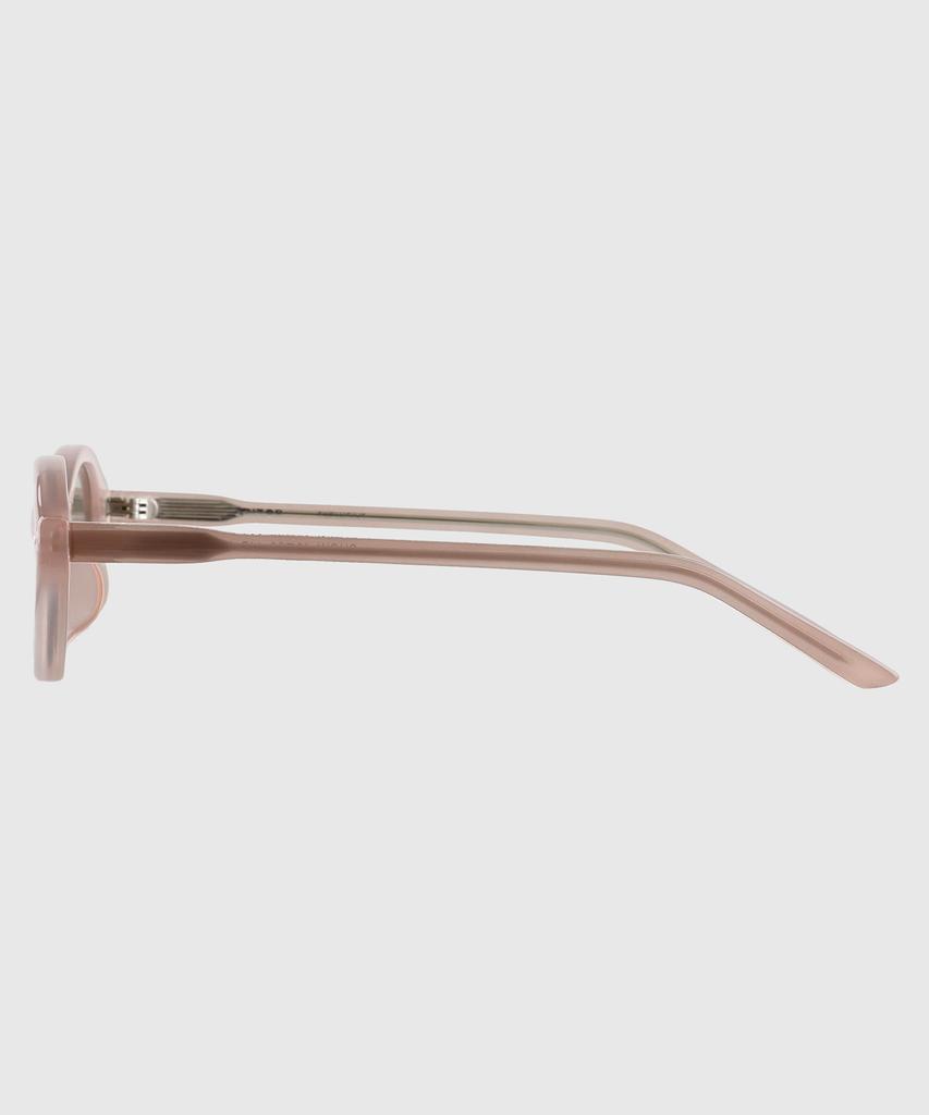 Tuditeo Sho Tinted Lightweight Horn-Rimmed Unique Sunglasses Nylon Tinted Lenses C4 Pink