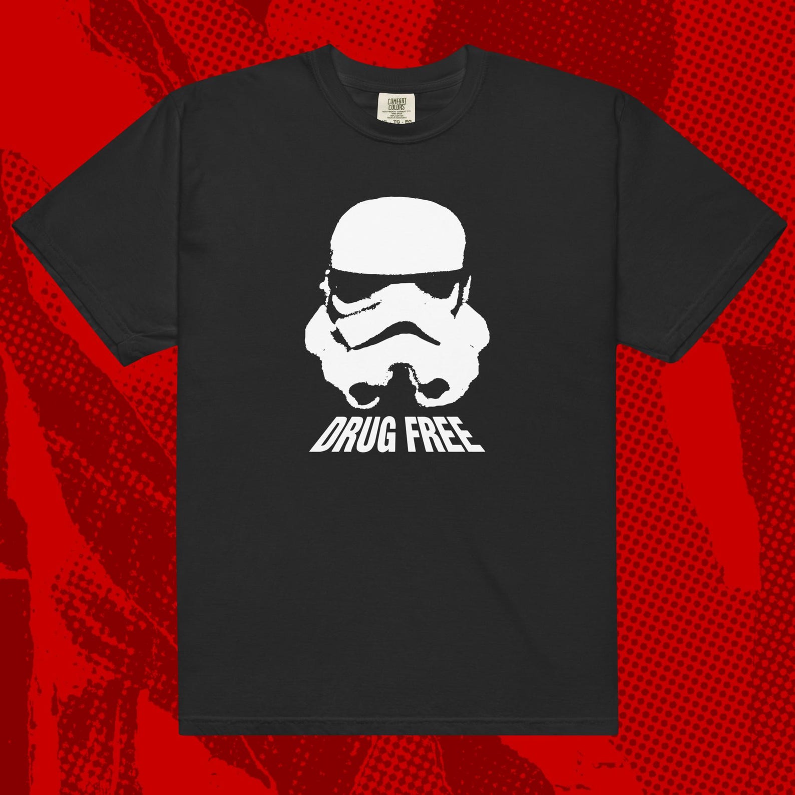 Drug Free Trooper Shirt | Straight Edge SXE Vegan Hardcore XL