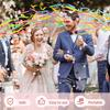 15pcs Birthday Streamers Hand Throwing Streamer for Wedding Christmas Graduation