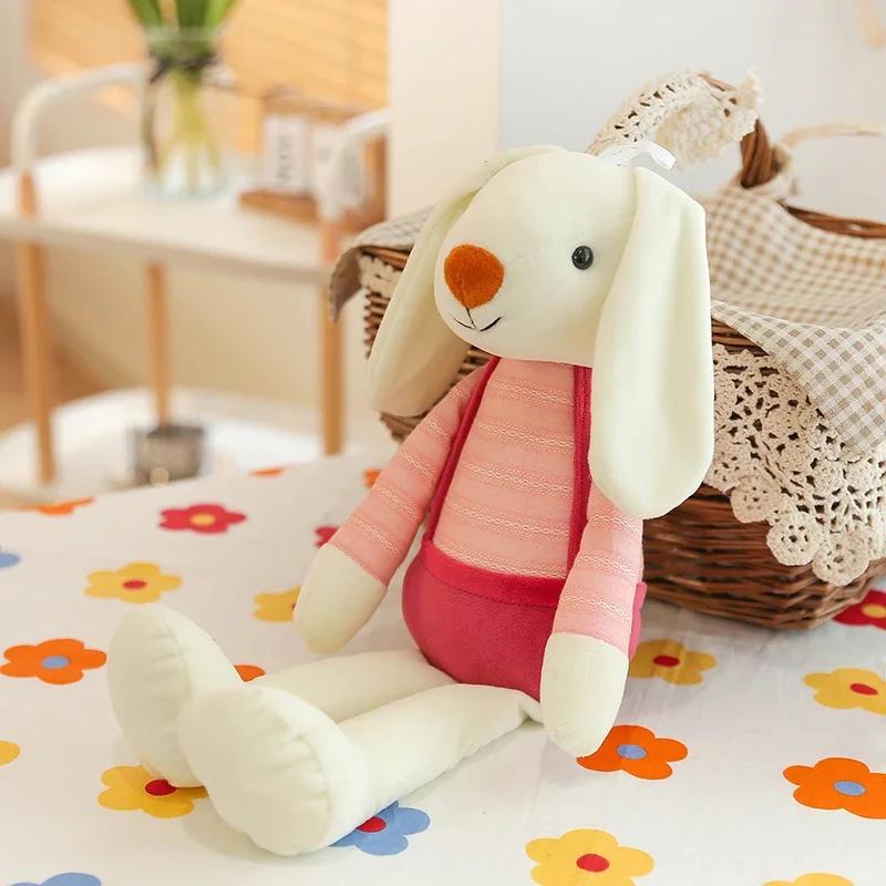

110cm Cute Bunny Plush Toy Small Doll Throw Doll Soft Stuffed Animal Sleeping Pillow Cushion Christmas Gifts for Kids and Girls 40cm рожевий