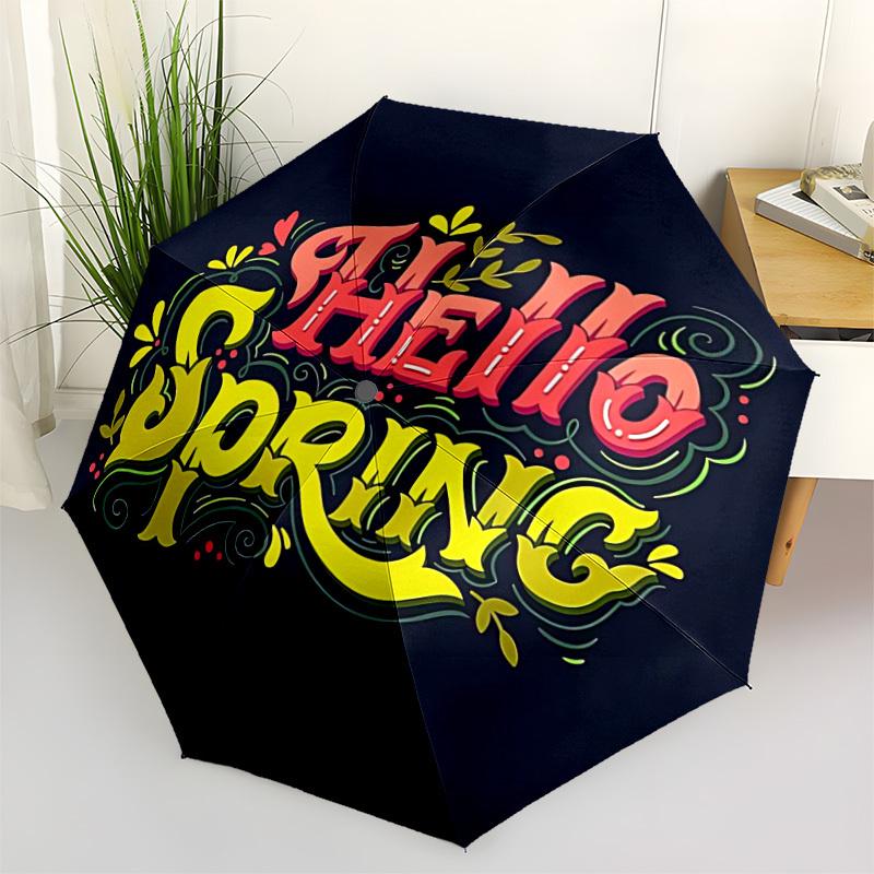

1pc Spring Automatic Opening/Closing Umbrella with Operation & Windproof Canopy yy260311032