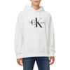 Calvin Klein Bluza z nadrukiem litery, wygodny luźny krój, raglanowe rękawy, męska bluza, jasnobiała J326969-YAF
