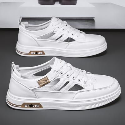 Little White Shoes Men'S Casual Sports Board Shoes Lightweight Soft Sole Hollow Breathable Men'S Sandals