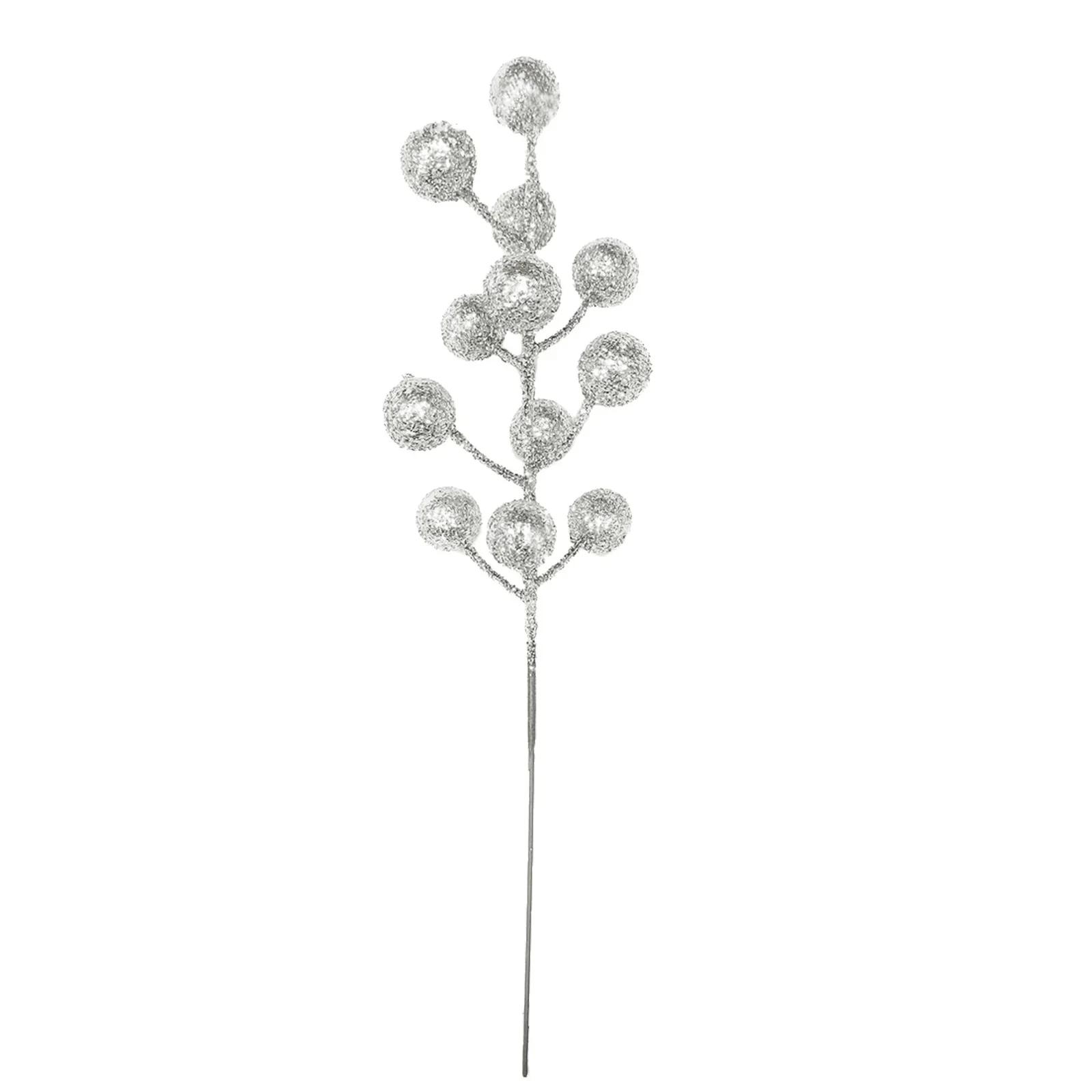 Xmas Artificial Berries Simulated Fruit Bunches Christmas Supplies Creative 12 Heads Foam Ornaments