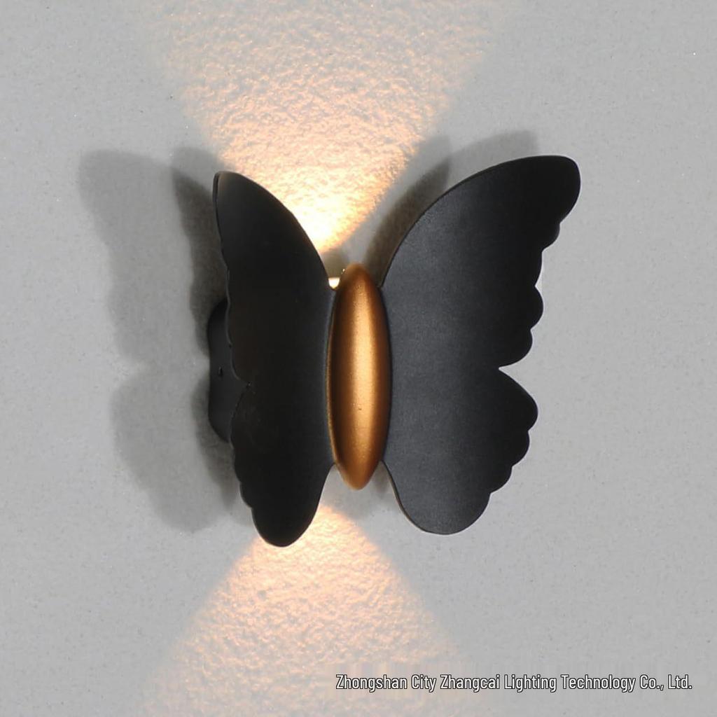 LED Spiral Double-Head Outdoor Wall Lamp, Waterproof Up/Down Light for Courtyard or Balcony