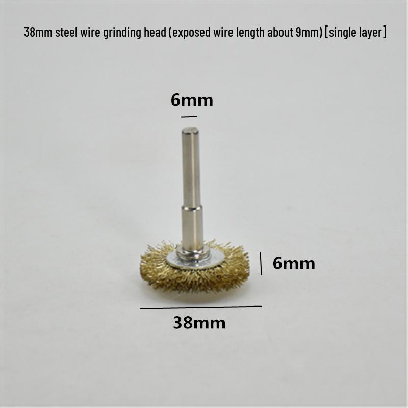 Electric Steel Wire Brush with Handle - Rust Removal, Polishing, and Cleaning.