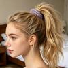 1 Pair Women Hair Ties Pearlescent Color High Elasticity Phone Cord Shape Hair Ropes Flexible Ponytail Holder Hair Accessories