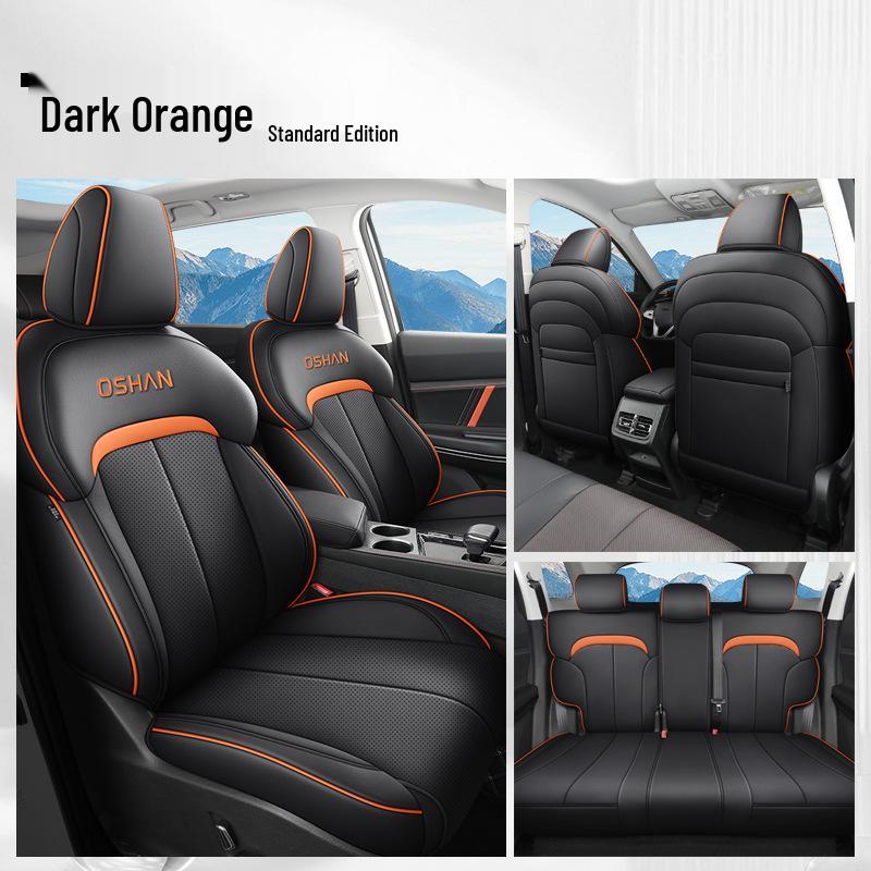 Oshan X7PLUS Leather Car Seat Cushion: All-Season, Sports Style, for Seven-Seaters
