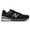 New Balance NB 990 V5 Vintage Textile, Leather Cushioning, Wear Resistant Low Top Running Shoes Men's Black 2E Width M990BK5(2E)
