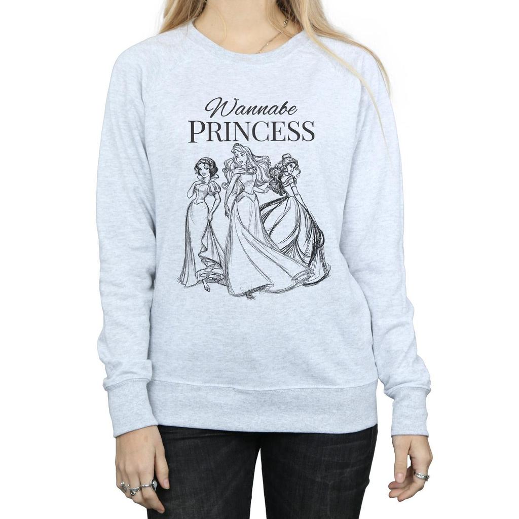 Disney Princess Womens/Ladies Wannabe Princess Sweatshirt
