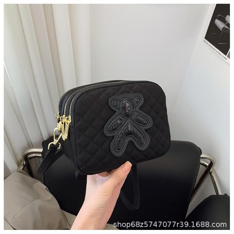 

2025 Новая Мода Линге Сумка-Кошелек для Монет Женская Повседневная Черная Универсальная Темперамент Простой Стиль Сумка Через Плечо чёрный