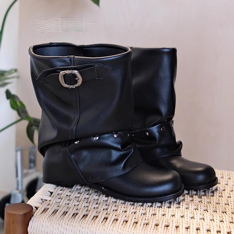 Women Ankle Boots Designer Heeled Shoes Winter Chelsea Boots Woman 2025 New Dress Goth Motorcycle Boots Mujer Zapatos