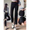 High-Waisted Slimming Straight-Leg Cigarette Jeans for Petite Women, Spring/Autumn 2026, Good Drape