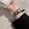 Punk Rock Y2K Dark Star Leather Bracelet Female Tide Sweet Cool Babes Niche Couple Men'S Jewelry Necklace Accessories