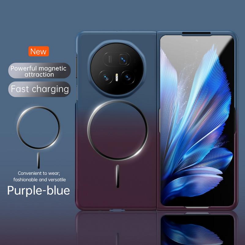 Delicate and Skin-friendly Gradient Strong Magnetic Case For Honor Magic V5 Magic V3 V2 Magic Vs 3 Vs2 Camera Protect Cover