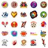 50 Stickers Mixed Ball Car Mobile Phone Notebook Decorative Stickers Repeatedly Stick Waterproof Stickers