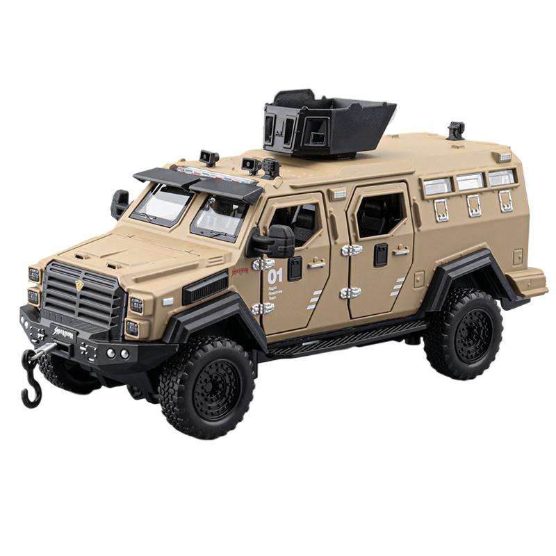 1/32 Ford F-550 Strengthened 4*4 Off Road Special Vehicles Alloy Metal Diecast Model Car Sound and Light Pull Back Collectibles