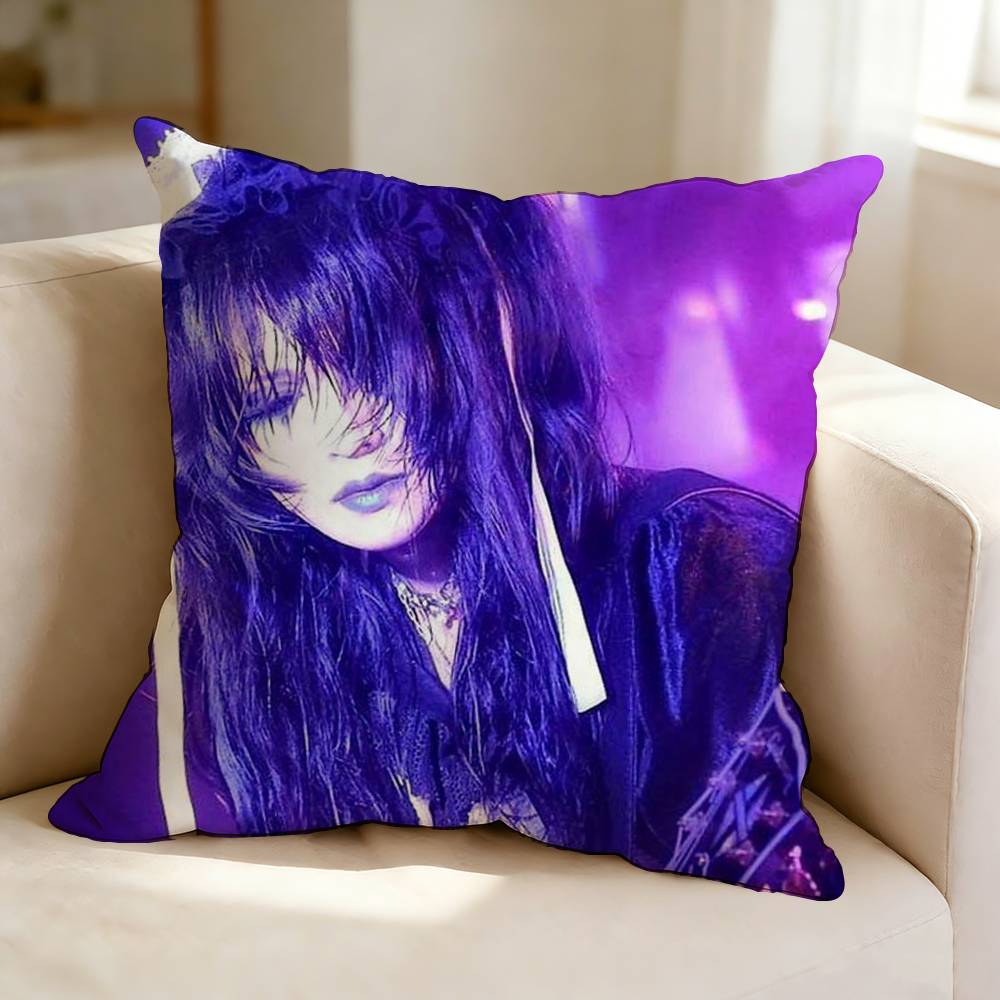 Baroque Rock Band MMalice MMizer  Square DoubleSided printed Pillow Case Bedroom Bedside Pillow Sofa Cushion Cover