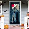 Halloween Horror Nun Thriller  Door Stickers Removable Vinilos Para Puertas Adhesive Wallpaper Art Murals for Doors Bibliotheque Modern Home Decor