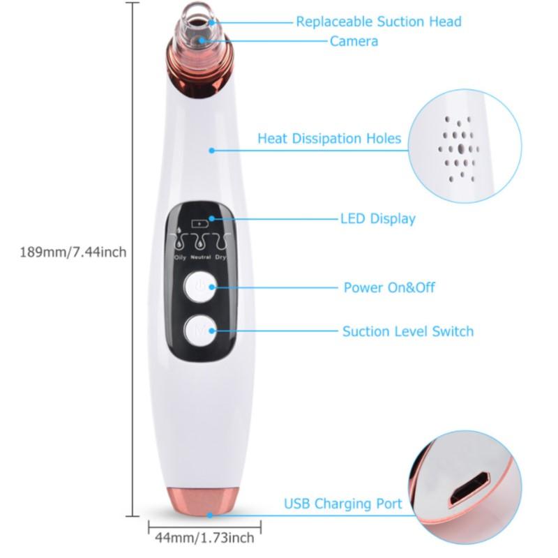 Wifi Visualized Blackhead Suction Instrument Household Electric Acne To Blackhead Pore Cleaning Beauty Instrument