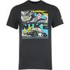 Cartoon Print Crew Neck Short Sleeve T-Shirt Men Tops Black FD1336-060
