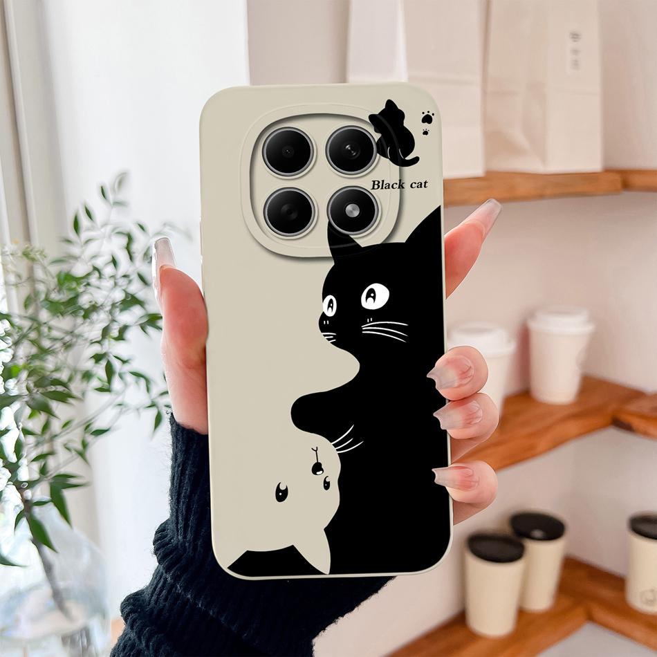 For Poco M8 Pro Case Cute Design Shockproof Phone Protector Soft Liquid Silicone High Quality Back Cover For Poco M 8 M8Pro Capa