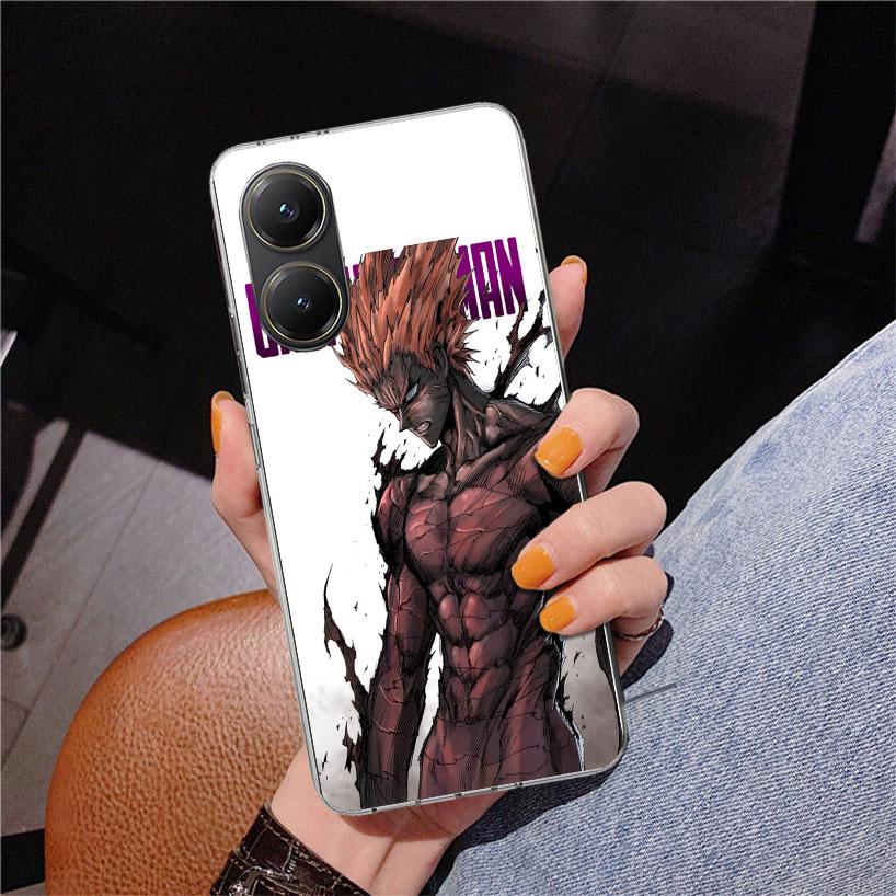 One P-Punch-Man Garou Phone Case For Xiaomi Poco X7 X6 X5 Pro F7 Ultra Redmi 15C 15 13C 13 12C 12 10 10A 10C 9 9A 9C 9T Cover Po
