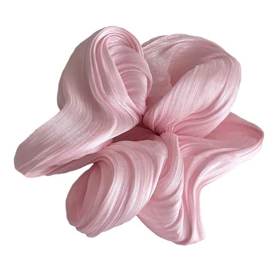 

Hair Tie High Elasticity No Damage Hair Soft Satin Large Fluffy Hair Rope Bun Hair Scrunchie Commuting Dating Hair Accessories розовый