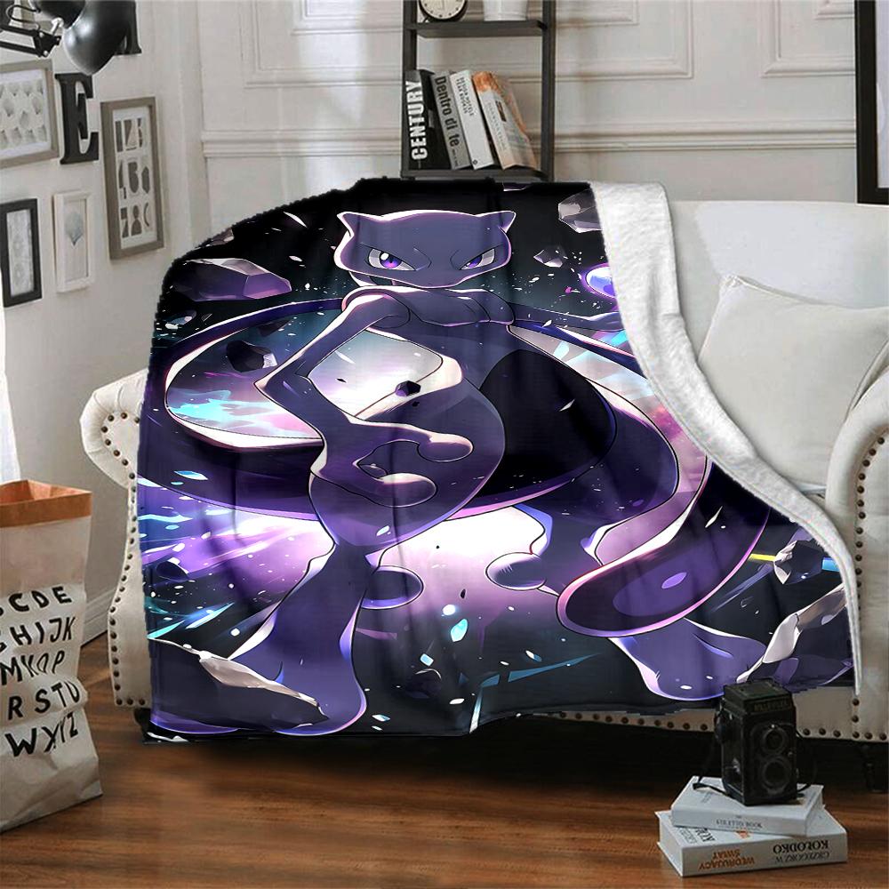 1Pc Kawaii Fantasy Creatures Blanket For Couch Bed Plush Cozy Fuzzy Blanket Super Soft Warm Blankets For Fall And Winter 0918236