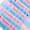 2019 New Newborn Party Decoration Baby Shower Sash Boy Girl Footprint Mom Favor Gift