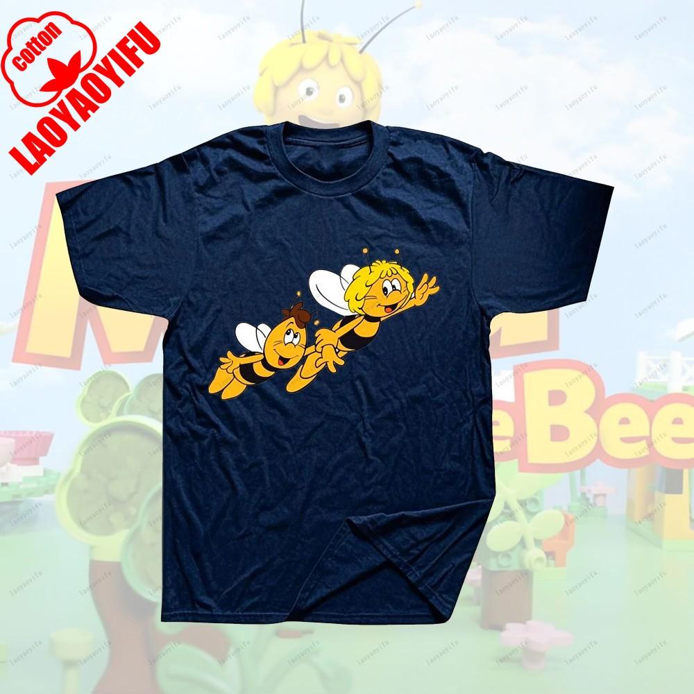 Maya The Bee Movie Cartoon Character T-shirts Cartoons T Shirt Breathable Camisetas Harajuku Creative Cool Trending T Shirt