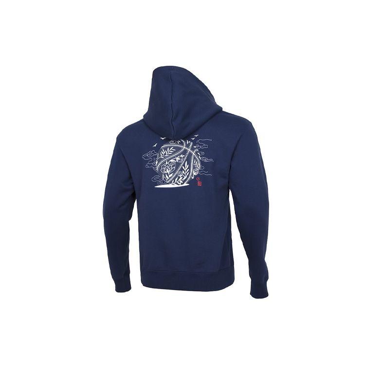 Jordan CNY Embroidered Logo Pullover Hoodie Men Tops Navy DO4083-410