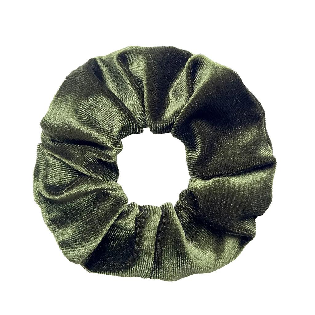 45 Colors Large Vintage Velvet Scrunchies Girls Elastic Hair Bands Ponytail Holder Ties Rubber Bands Fashion Women Accessories