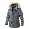 Winter Men's Thicken Parka Warm Cashmere Fleece Long Jacket Coats Outdoor Cotton-Padded Male Windbreaker Hooded Outwear