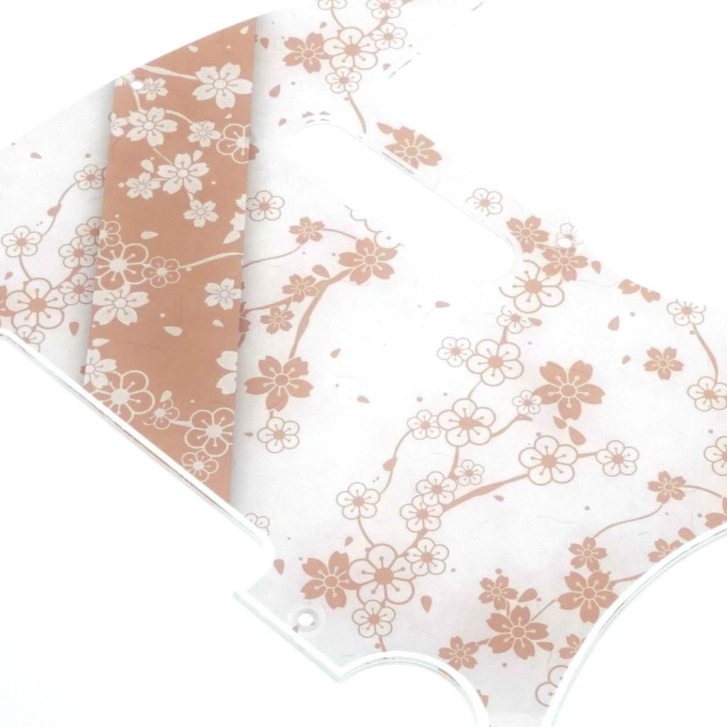 SCORELAY PICKS Telecaster Pickguard Blossom [Cherry Print] SC-GPL018