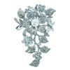 Exquisite Crystal Crystal Flower Brooch High-grade Material Feminine Design Wedding Brooch Super Large Size Delicate Flower