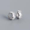 Fashion Jewelry 18K Gold Plated 925 Sterling Silver Simple Luxury Zircon Hoop Earring for Women Silver Earring Factory