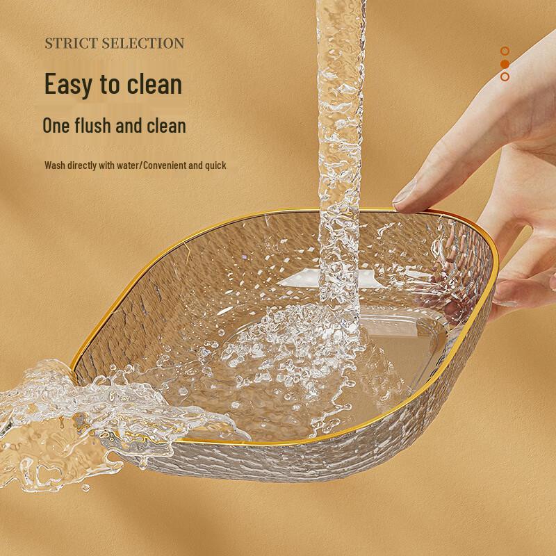 Shanzhongshan Gold Rim PET Bone Dish Set