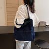 New niche versatile shoulder messenger bag, large-capacity denim tote bag, women's bag, a must for commuting