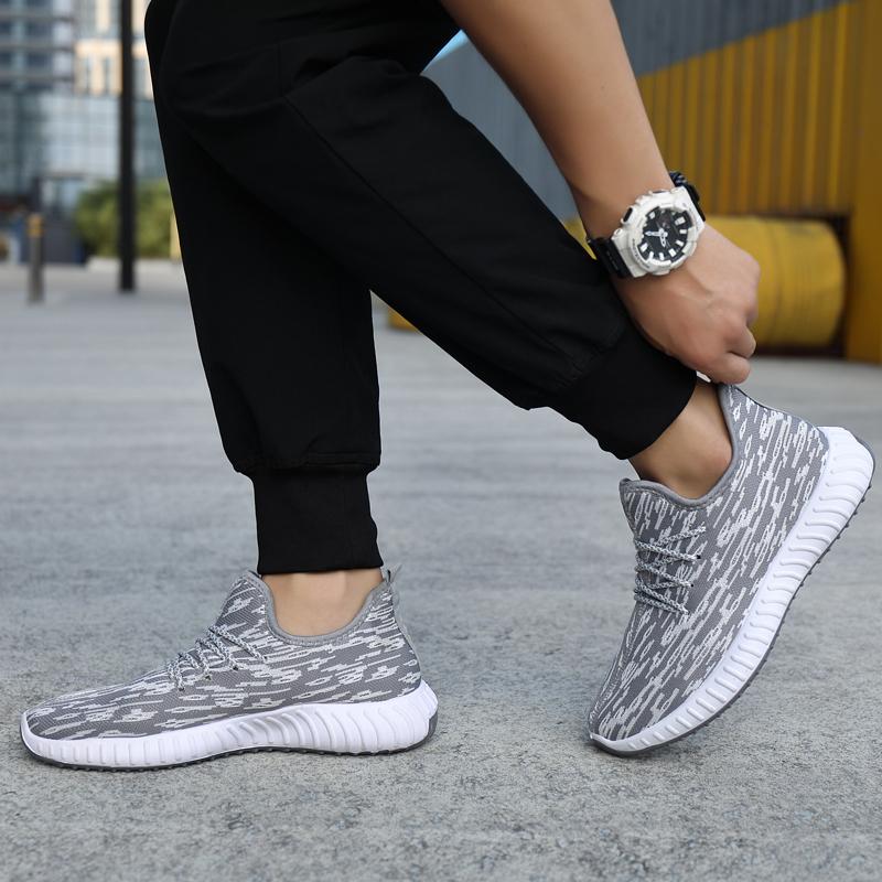 Fashion Leisure Sneaker Men's Shoes Summer Platform Outdoor Running Soft Soled Comfortable Casual Mesh Walking Shoes Tenis Masculino