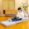 Multi-Function Folding Toddler Sofa: Cartoon Design, Washable Cushion, Perfect for Boys & Girls' Reading and Play.