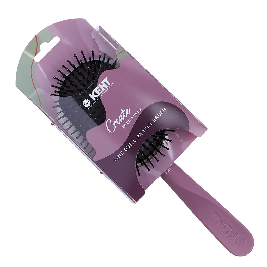 GB KENT Hairbrush Paddle Brush Cushion Brush Nylon Pins Hair Care Brush Comb Smooth Straightening Manageable Gentle On Scalp and KENT Create KCR5