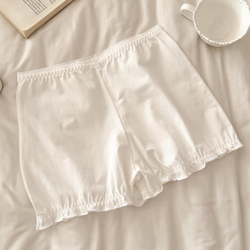 Ladies' Spring-Autumn New Model Pure Cotton Anti Glaring 10A Anti Bacterial Flat Angle Safe Underwear