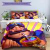 3pcs Clash Royale pattern bedding set duvet cover set includes duvet cover &pillowcases, perfect all season bedroom decoration & gift