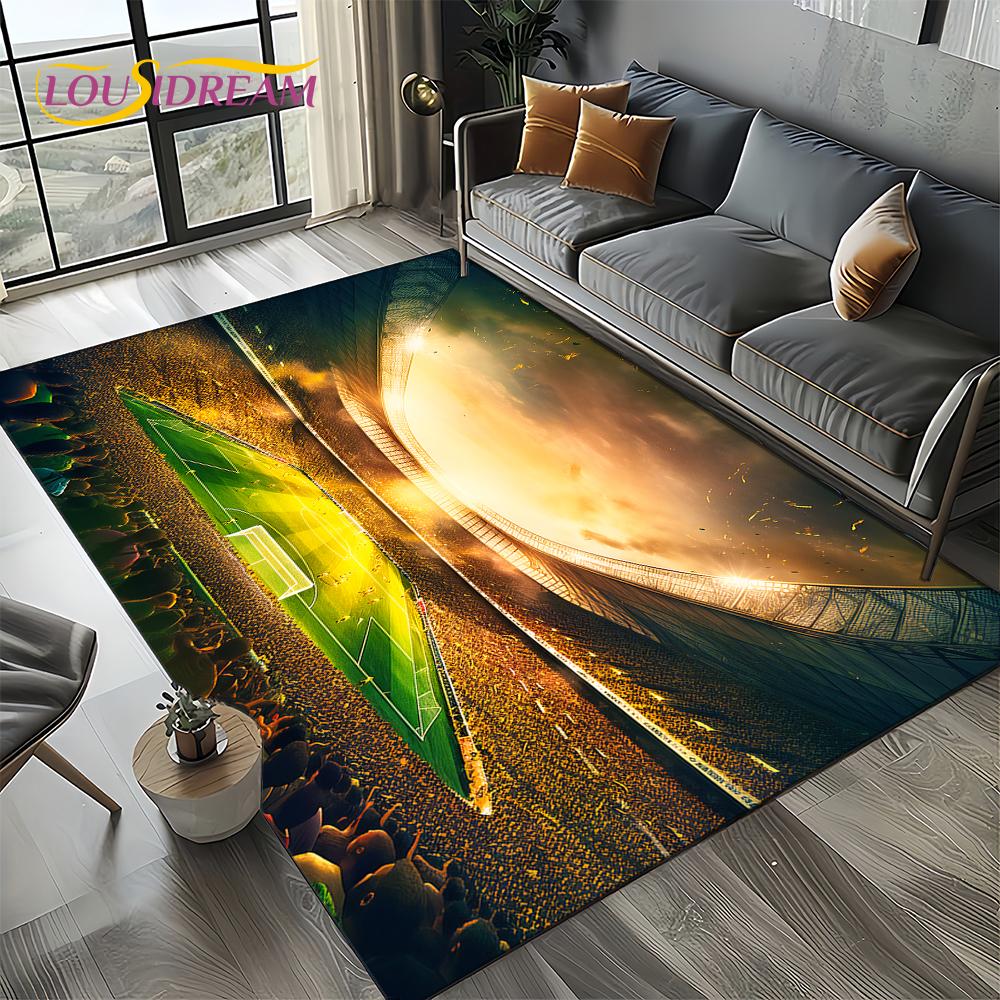 27 Style Football Field Soccer Sport Carpet Rug for Living Room Bedroom Home Sofa Decoration,Kids Area Rug Non-slip Floor Mat