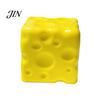 Cheese Stress Ball Fake Squeeze Toy, Anxiety Relief Cube Sensory Reduction Gadget Slow Rising Pinch Home Office Relaxation Tool Shape Toy