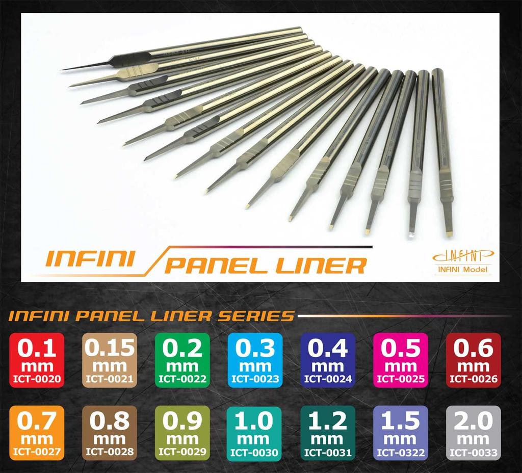 Infini Model Panel Liner 1.0mm Plastic Model Tool ICT0030